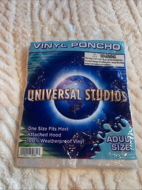 Universal Studios Vinyl Poncho -